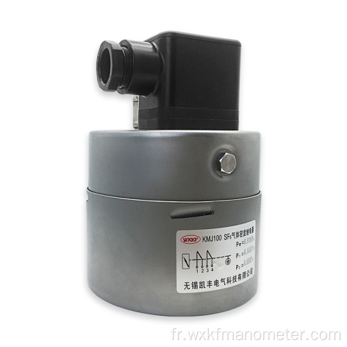 Moniteurs de densité de gaz SF6 de 100 mm avec des contacts d&#39;alarme combiner la fonction de commutation